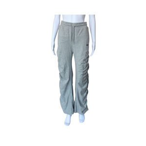 Shirring Sweatpants Melange - Grey - XS